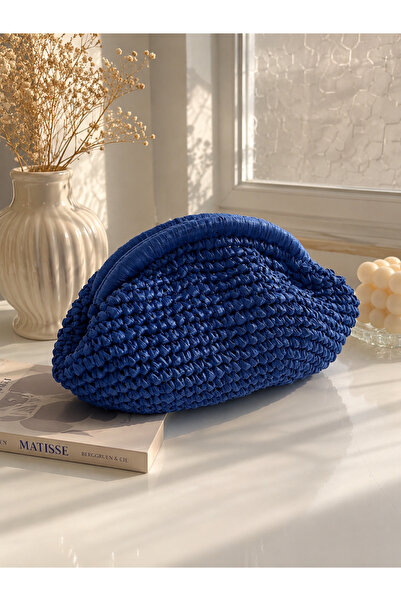 Knittingworld Clucth çanta ,mini çanta ,el çantası,hasır çanta ,kâğıt ip çanta