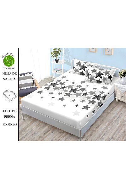 naniland.ro Husă de Pat Finet 2 Persoane 3 Piese cu Elastic 180x200 cm, Model...