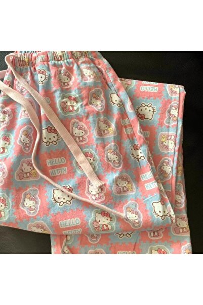 choice2 XXL one pocket Anime Hello Kitty Pajama Pants Kt Cat Women Spring Sum...
