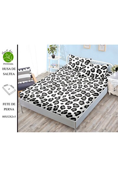 naniland.ro Husă de Pat Finet 2 Persoane 3 Piese cu Elastic 180x200 cm, Model...