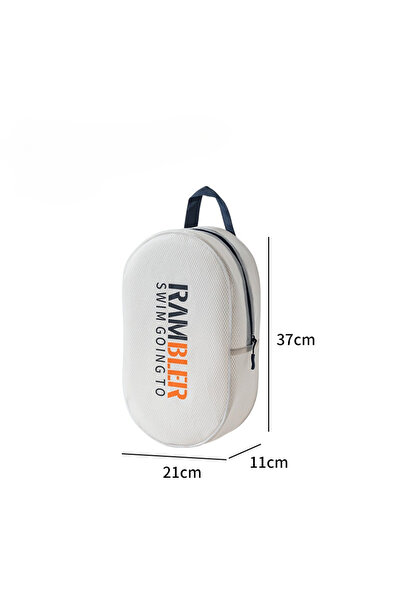 Choice3 Beige-L Large Capacity Waterproof Swim Bag with Wet Dry Separation fo...