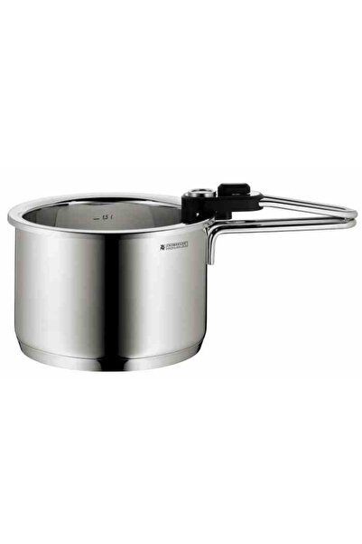 WMF Set oala/termometru, WMF, Inox/Plastic, 1.5 l, 18 cm, Argintiu/Negru