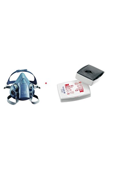 3M 7502 Yarım Yüz Maskesi (Orta Boy) + 6035 Ffp3 Solo Filtre