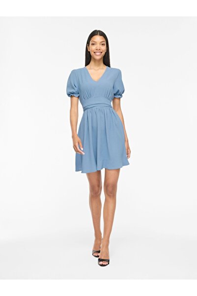 VILA Minikleid VIRELLA Kurzärmeliges