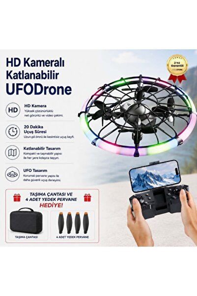 hızlı store Drone HD Kameralı Katlanabilir Brushless Motorlu UFO
