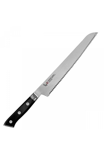 MCUSTA Cutit de paine Zanmai Classic Damascus VG-10, 23cm, lemn pakka, 33 str...