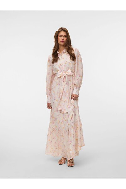 Vero Moda Hemdblusenkleid AWTALIHA Langes Kleid