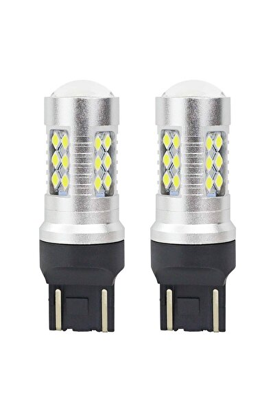 AMIO Becuri LED CANBUS T20 7443 W21/5W Alb 12V/24V, 24SMD 3030, 800lm, 5600K,...