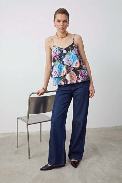 STELLA PULVIS Multicolored Drawstring Blouse