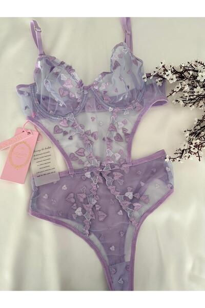 MH Moony Homewears Specijalni kombinezon Lilac Ultra sa srcem