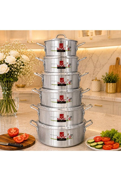 laverahome Premium Aluminum Cookware Set - 10 Piece Set for Integrated Kitchen |