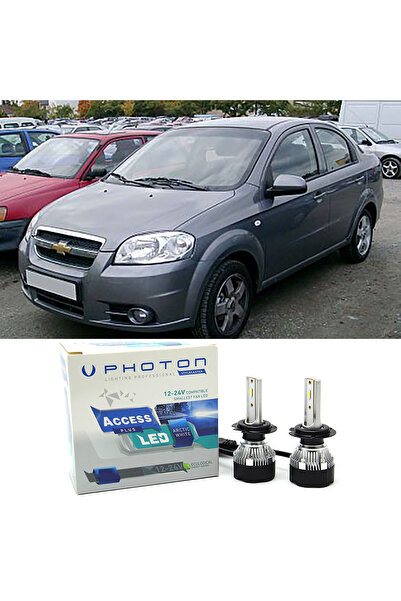 Photon Chevrolet Aveo Led Xenon Uzun + Kısa Far Ampulü H4 Access Yeni Seri Beyaz