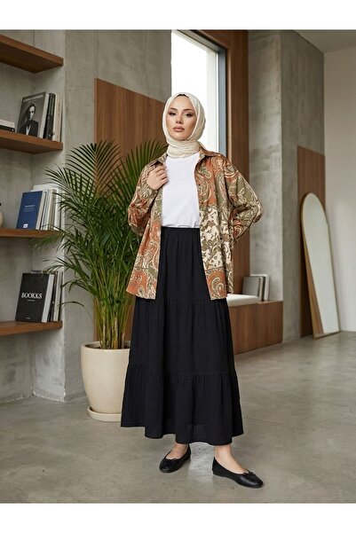 Generic Brand Three-Layer Skirt-Black