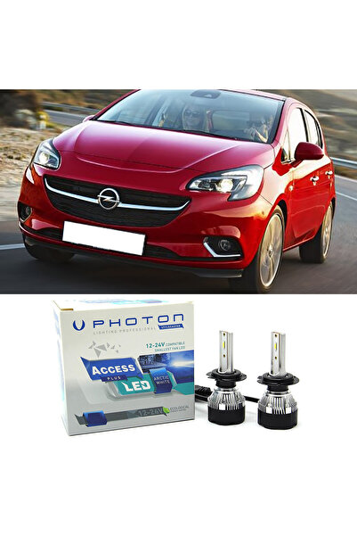 Photon Opel Corsa E Led Xenon Kısa Far Ampulü H7 Access Yeni Seri Beyaz 2014-...