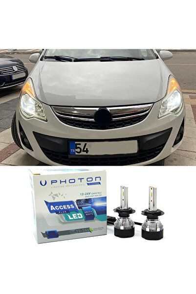 Photon Opel Corsa D Led Xenon Kısa Far Ampulü H7 Access Yeni Seri Beyaz 2006-...