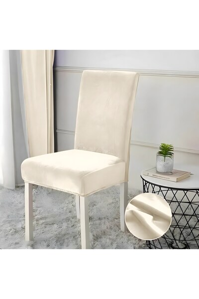 OEM 4-Piece Velvet Chair Cover with Stretchy 35-48 cm, Model E-03 Practical