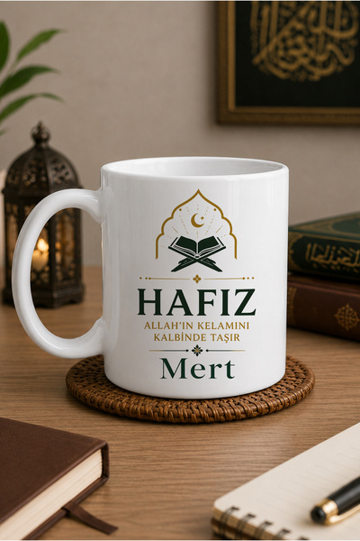 Grafiklas Reklam ve Tanıtım Hizmetleri Kişiye Özel Hafız Kupa Bardak, İsim Ba...