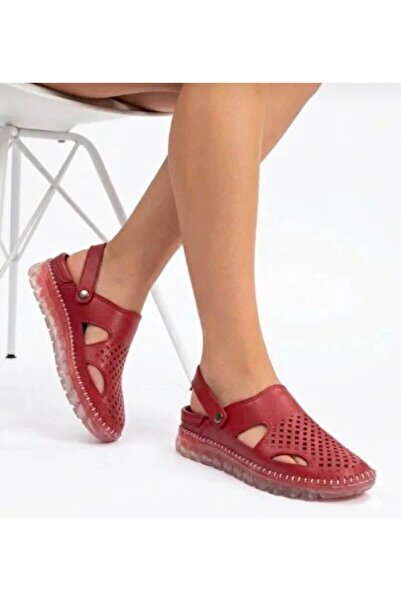 NOCTA SHOES Genuine Leather Perforated Women's Sandals Daily Comfortable Ligh...