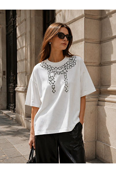 Jose Clothing Oversized Short-Sleeve Printed T-Shirt