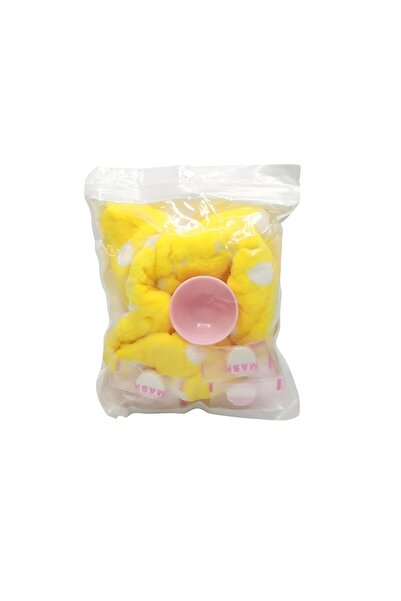 Beauty Set of 12 Pieces Featuring a Yellow Hair Tie Paired with a Face Mask C...