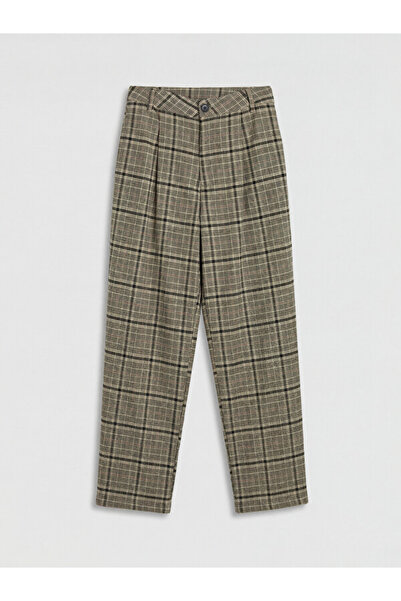LC Waikiki Sparkling Choices Pleated Girls' Checkered Embroidered Pants from ...