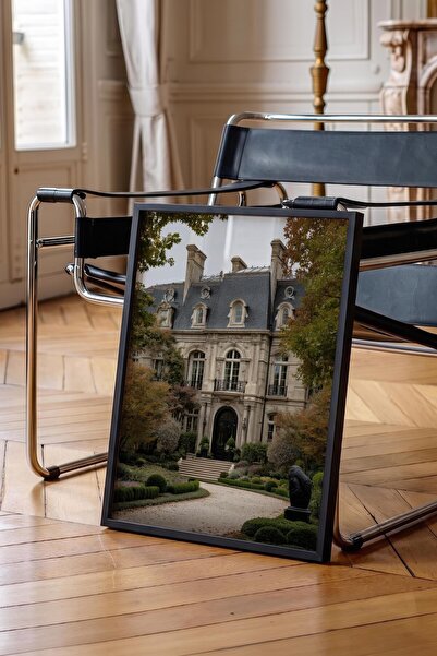 Postifull Classic Building Poster, Black Framed Poster, Old Money Series, No:...