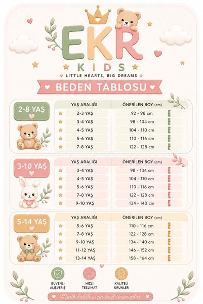 EKRKİDS Girl's T-Shirt