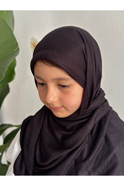 Toka Kutum Kids Store Kız Çocukları İçin Penye Siyah Hazır Şal Eşarp Teravih ...