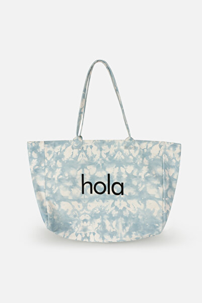 ICONE BAG حقيبة كتف قماشية مطبوعة بتصميم متدرج من Icone، حقيبة شاطئية متدرجة ...