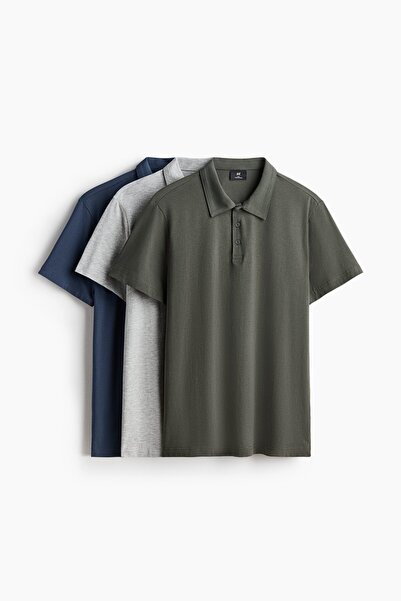 H&M 3'lü Polo Tişört Slim Fit
