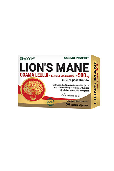 Cosmo Pharm Coama Leului (Lion's Mane) 500mg 30cps