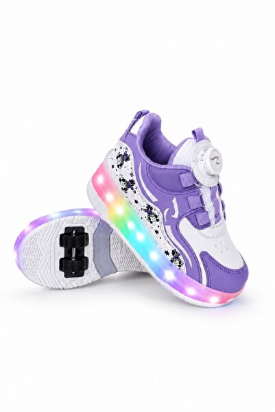 ROCKY SPORT Patenli Ortopedik Çocuk Spor Işıklı 4 Tekerlekli Ayakkabı Sneaker...