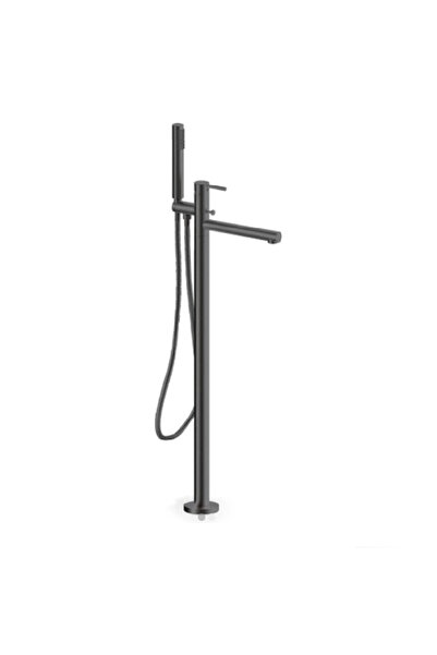 ARMANDO VICARIO CYRCUS Flush Black Brushed Επιδαπέδια Μπαταρία λουτρού