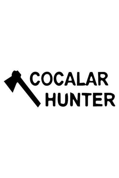 OEM Autocolant auto  "Cocalar Hunter ", 15cm, Negru