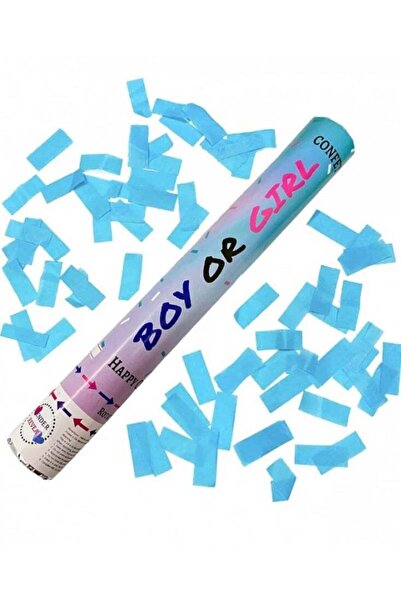 CYTHERIA Customized Gender Reveal Paper Confetti Cannon for Baby Shower Gende...