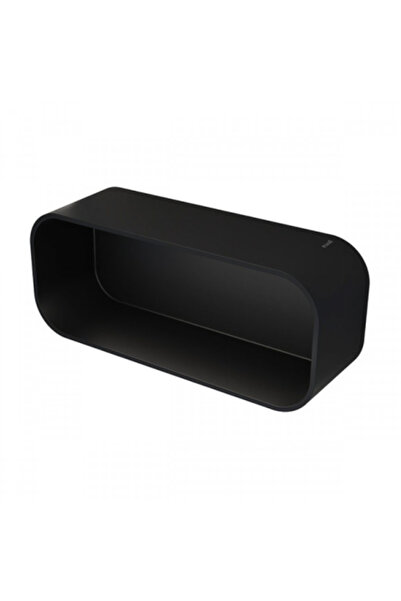 Geesa 8901 Black Matt Καλάθι - Εταζέρα Με Αφαιρούμενη Θήκη 25 x 11,1 x 8 cm