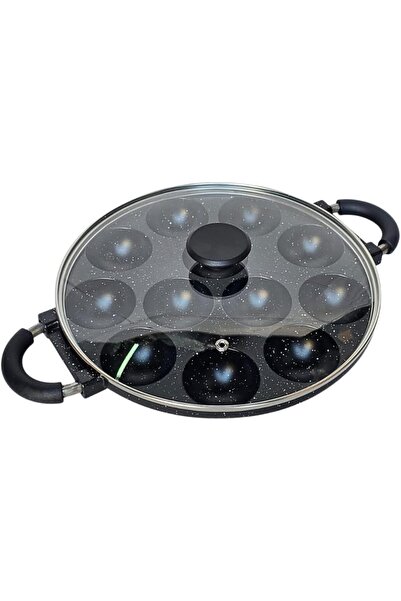 ARTC Takoyaki Pan – Japanese Snack Maker with Glass Lid – 12 Hole Non-Stick P...
