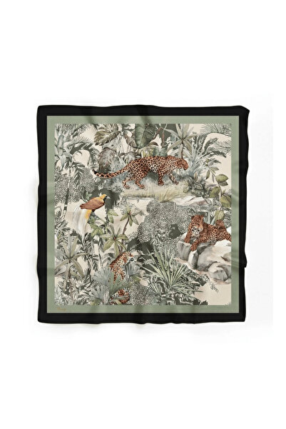 AngelsAccessories Γυναικείο Φουλάρι Animal Print-Mint