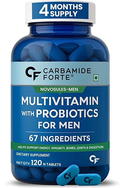 NOVUS Carbamide Forte Multivitamin for Men | Multivitamin Tablets with Probio...
