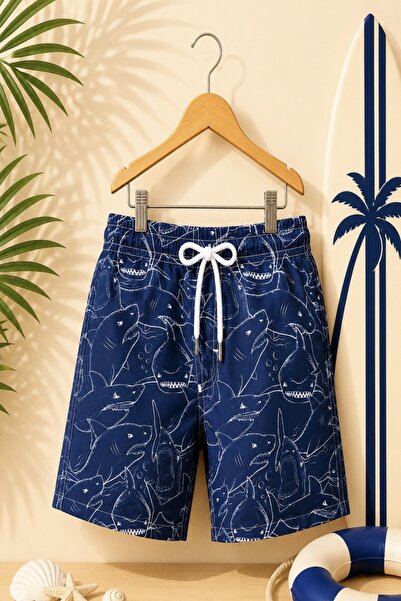 DeKuBaby New Season Patterned Quick-Dry Boys' Shorts Swimwear - Children's Se...