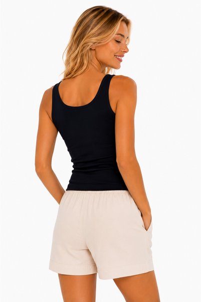 duygu altıntaş Women's Cotton Basic Undershirt – Crew Neck Plain Fabric Flexible for Daily Use