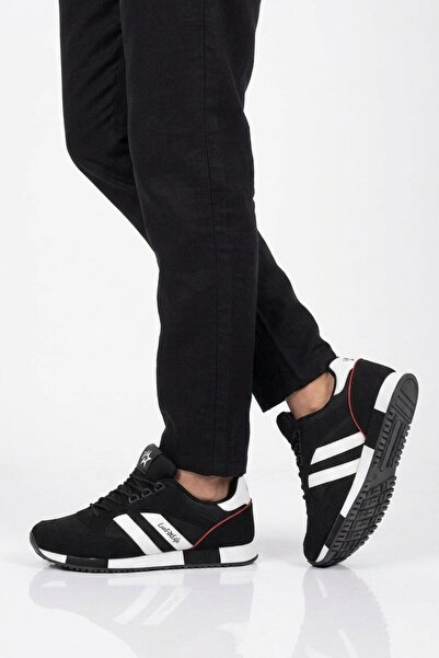 Aspor Black Mesh Men's Sports Shoes