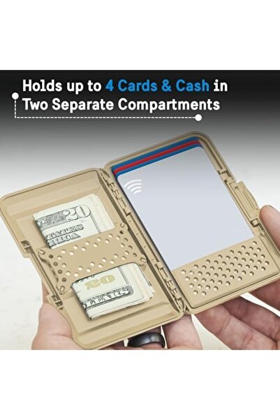 Yıldızan Nry Shop Pelican Magnetic Wallet and Card Holder - Heavy Duty Snap-O...