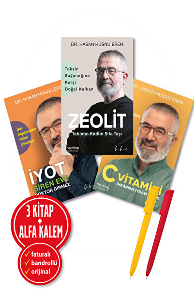 hayykitap Alfa Kalem+Hasan Hüsnü Eren 3 Kitap Zeolit Tabiatın Kadim Şifa Taşı...