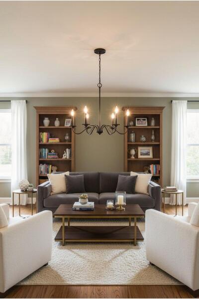Elizim Home Lighting Solea Lüx Kaliteli Siyah Sarkıt Avize