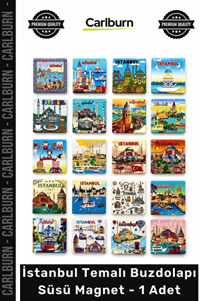 Carlburn #Magnet Hediyelik Turistik Şehir Tasarımı Kaliteli Canlı İstanbul Te...