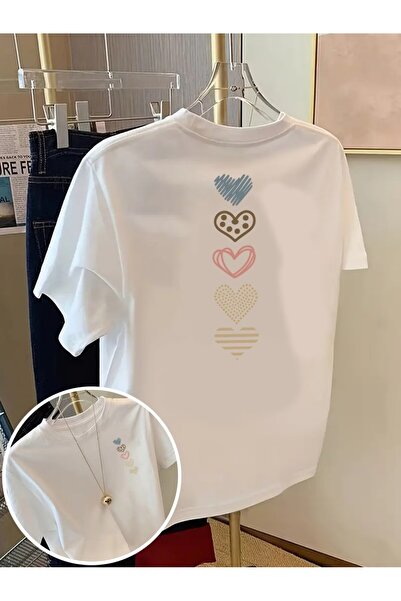 STITCHLY تي شيرت بياقة مستديرة 100%، ملابس نسائية للربيع والصيف، خيار أنيق وع...