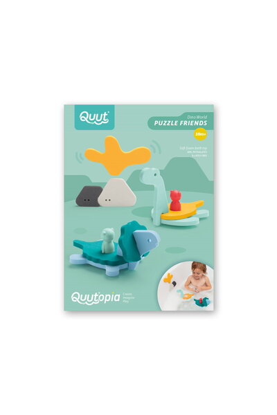 Quut Quut Foam Bath Toys, Dinosaur World