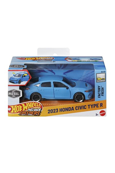 HOT WHEELS Μεταλλικό αυτοκινητάκι Honda Civic Type R 2023, σύστημα pull-back,...