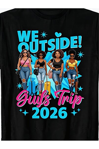 1001 Line تي شيرت بتصميم 'Trip 2026 We Outside T Wo' لعطلة الصيف، هدية سفر لل...